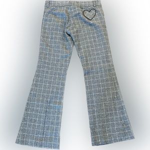 Y2K Juicy Couture wool plaid flairs pants